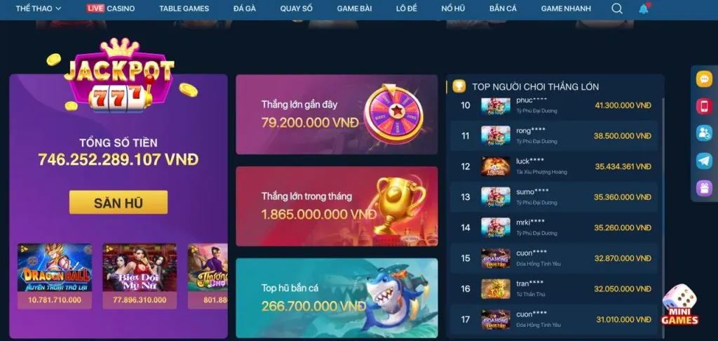 Game Jackpot Lũy Tiến