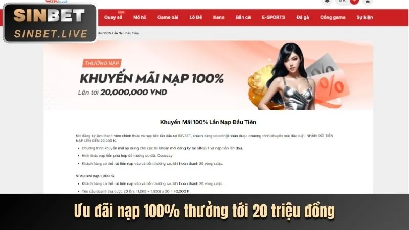 Thưởng nạp tiền bắn cá 96win